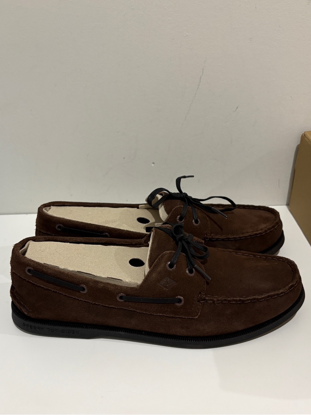Sperry Dark Brown Suede loafer sz 12 men’s tried on only